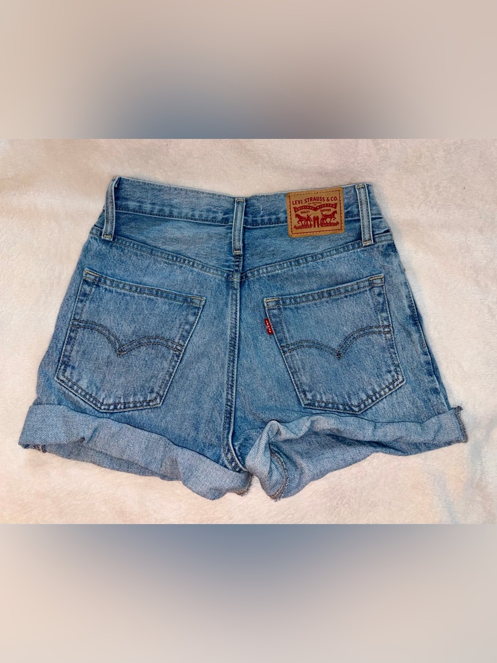 Levis Denim Shorts Cut Offs sz 25